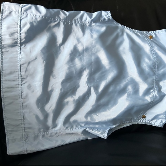 Beautiful blue vest zipper closure with gold button by Sport Haley, Size M. - Picture 9 of 11